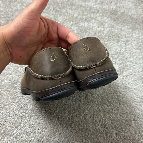 OluKai Brown Leather Loafers - Picture 5 of 6